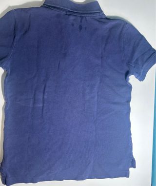Polo Ralph Lauren niño azul bordado rojo T7