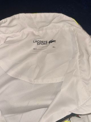 Conjunto Chándal Lacoste Blanco y Amarillo