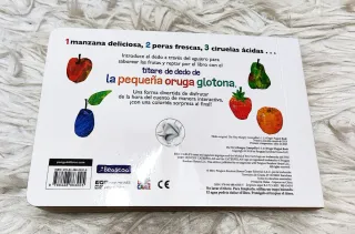 La pequeña oruga glotona 1 2 3. Libro títere.