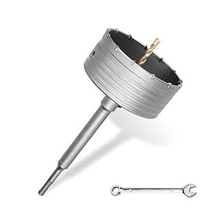 Juego de brocas SDS Plus de 105 mm, rosca M22 SDS Plus, adaptador de 220 mm y broca de centrado de 8 x 110 mm, para mampostería,