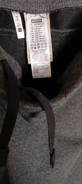 Pantalones chándal grises hombre