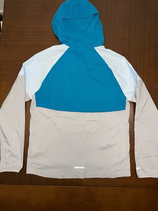 Chaqueta Nike Running gris y azul talla S