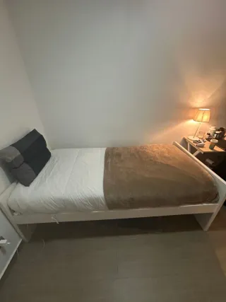 Cama individual 90cm con colchón