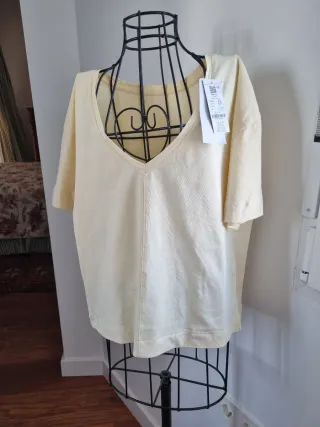 Pijama largo algodón vainilla Talla S