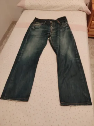 2x Levi's 501 Jeans Azules