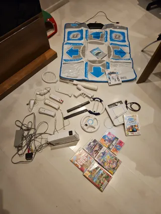 Nintendo Wii con Accesorios y Juegos