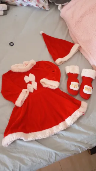 Disfraz Mamá Noel Niña 12 a18 meses