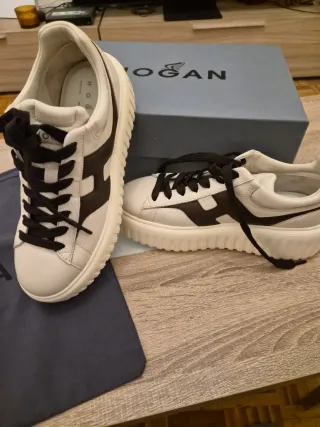Sneakers Hogan H striper bianche e nere