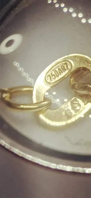 Collar Diamante Natural y Oro 18k