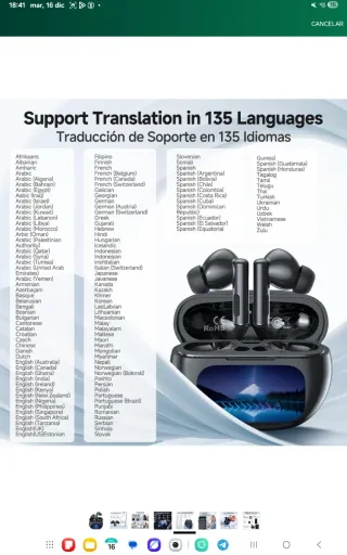 Auriculares Bluetooth con pantalla nuevo precintad