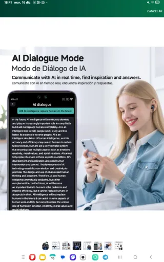 Auriculares Bluetooth con pantalla nuevo precintad