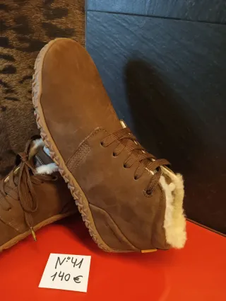 Botín Camel Active Barefoot Piel Marrón Talla 41