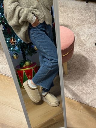 Stivaletto beige con decorazioni