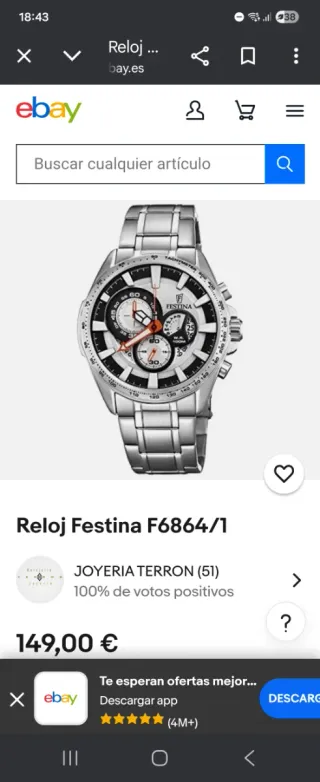 Reloj Festina Cronógrafo