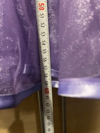 Falda danza flamenca tul morado.