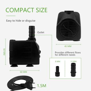 Mini pompe ad acqua per acquario, ultra silenziosa