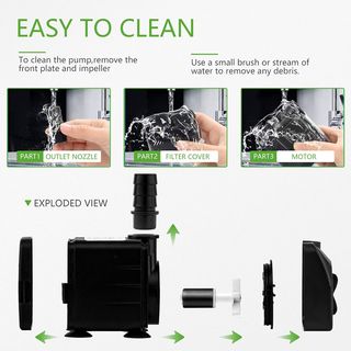 Mini pompe ad acqua per acquario, ultra silenziosa