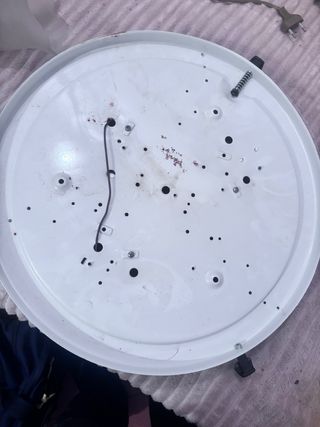 Plafoniera in vetro decorato