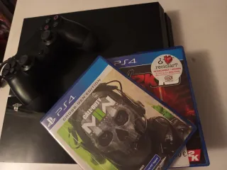 Consola PS4 (PlayStation 4) + Mando + 2 Juegos