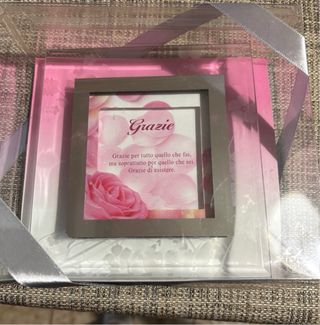 Soprammobile con Rosa in scatola originale