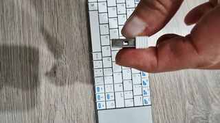 Teclado Rapoo Gris y Blanco