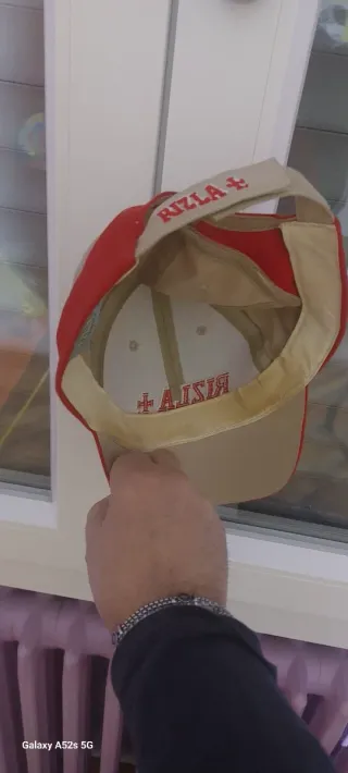 Berretto Rizla Events beige/rosso