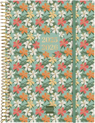 Finocam - Agenda Espiral 18 Meses 2025 2026 Semana