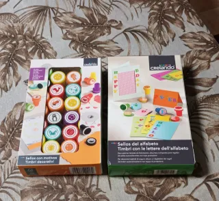 2 Sets Sellos Autocolorantes Crelando