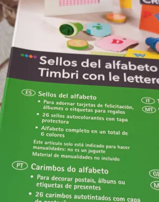 2 Sets Sellos Autocolorantes Crelando