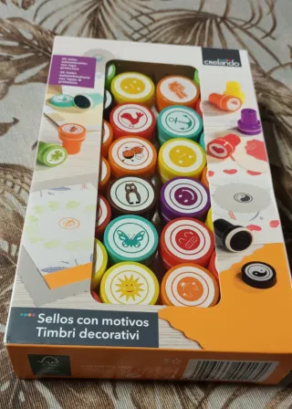 2 Sets Sellos Autocolorantes Crelando