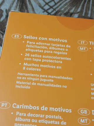 2 Sets Sellos Autocolorantes Crelando