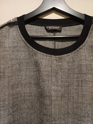Twinset Maglione Lana Mix Grigio