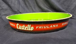 Lotto 3 vassoi vintage in latta