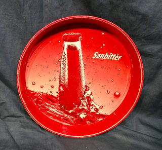 Lotto 3 vassoi vintage in latta