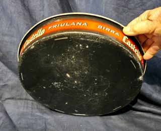 Lotto 3 vassoi vintage in latta