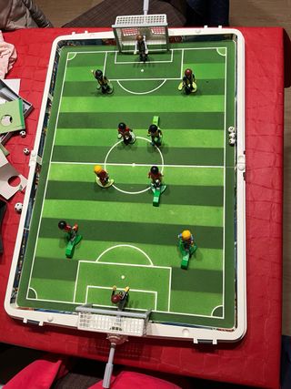 Futbolín Playmobil Portátil + Accesorios