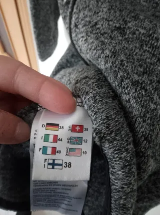 Felpa in pile Icepeak donna con cappuccio grigia