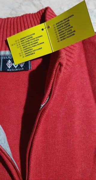 Pullover Hammerfield Uomo Rosso Taglia L