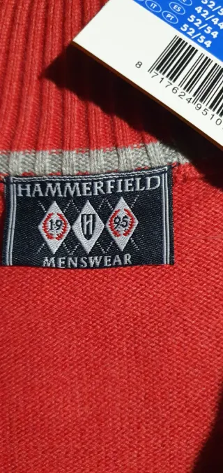 Pullover Hammerfield Uomo Rosso Taglia L