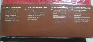 Pullover Hammerfield Uomo Rosso Taglia L