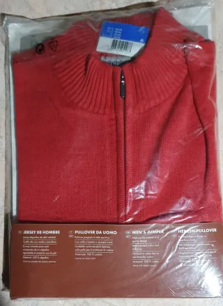 Pullover Hammerfield Uomo Rosso Taglia L