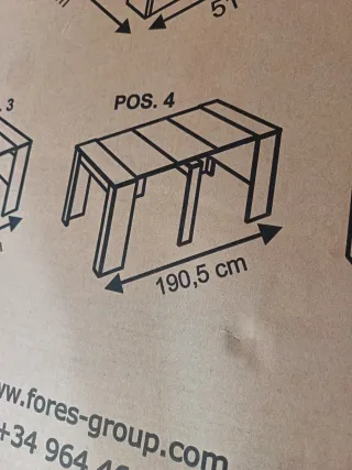 Mesa de salón extensible Habit 4580