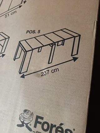 Mesa de salón extensible Habit 4580
