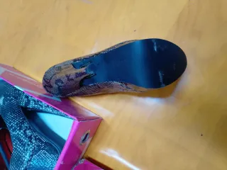 Zapatos de tacón de serpiente