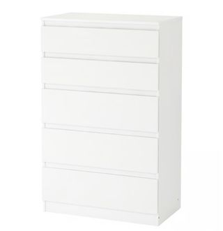 Cómoda 5 cajones Ikea blanca