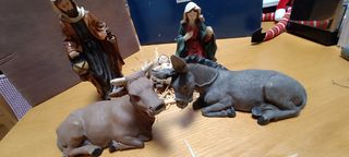 Nacimiento 5 figuras resina