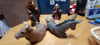 Nacimiento 5 figuras resina