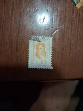 Sello República Argentina 60c Manuel Belgrano