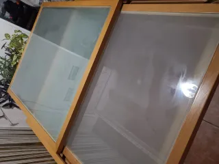 Mesa extensible 180 Madera y Cristal