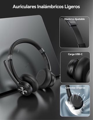 TeckNet Auriculares Bluetooth Inalámbricos Diadema